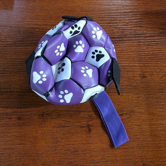 Score Big with Your Pup! Interactive 6" Dog Soccer Ball with Grab Tabs - Picture 6 of 6